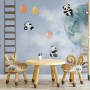 Cartoon-Pandas im Himmel Fototapete