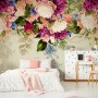 Klassische Bunte Rankenblumen Fototapete