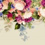 Klassische Bunte Rankenblumen Fototapete