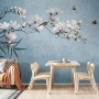 Fototapete mit Rosa Magnolienblütenkunst