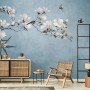 Fototapete mit Rosa Magnolienblütenkunst