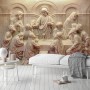 3D-Relief-Look Zement Religiöse Skulptur Fototapete