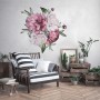 3D Niederländisches Blumenstrauß-Wandtattoo Pfingstrose