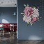 3D Niederländisches Blumenstrauß-Wandtattoo Pfingstrose