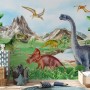 Fototapete für Kinder mit prähistorischen Dinosauriern