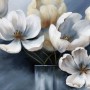 Fototapete Ölgemälde Weiche Tulpenblüten Kunst