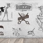 Monochrome Friseursalon und Haarschnitt Fototapete