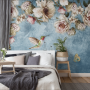 Aquarell Blumen Pastellblumen Fototapete