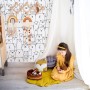Handgezeichnete Fototapete mit niedlichen Bärchen für Kinderzimmer