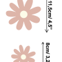Kleine Süße Gänseblümchen für Kinderzimmer Wandtattoo