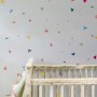 Kinder Aquarell Bunte Kleine Dreieck Wandtattoo