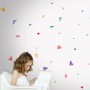Kinder Aquarell Bunte Kleine Dreieck Wandtattoo