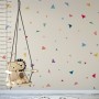 Kinder Aquarell Bunte Kleine Dreieck Wandtattoo