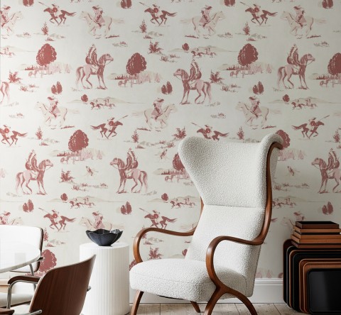 Retro Western Cowboys Wallpaper Mural